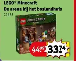 Kruidvat LEGO® Minecraft De arena bij het boslandhuis aanbieding