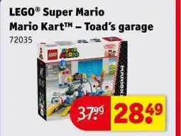 Kruidvat LEGO® Super Mario Mario Kart™ - Toad's garage aanbieding