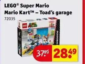 Kruidvat LEGO® Super Mario Mario Kart™ - Toad's garage aanbieding