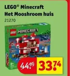 Kruidvat LEGO® Minecraft Het Mooshroom huis aanbieding