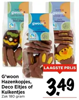 Vomar Voordeelmarkt G'woon Hazenkopjes, Deco Eitjes of Kuikentjes aanbieding