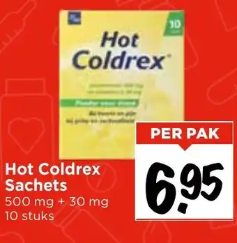 Vomar Voordeelmarkt Hot Coldrex Sachets aanbieding