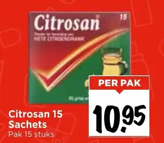 Vomar Voordeelmarkt Citrosan 15 Sachets aanbieding