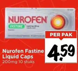 Vomar Voordeelmarkt Nurofen Fastine Liquid Caps aanbieding