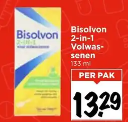 Vomar Voordeelmarkt Bisolvon 2 in 1 Volwas senen aanbieding