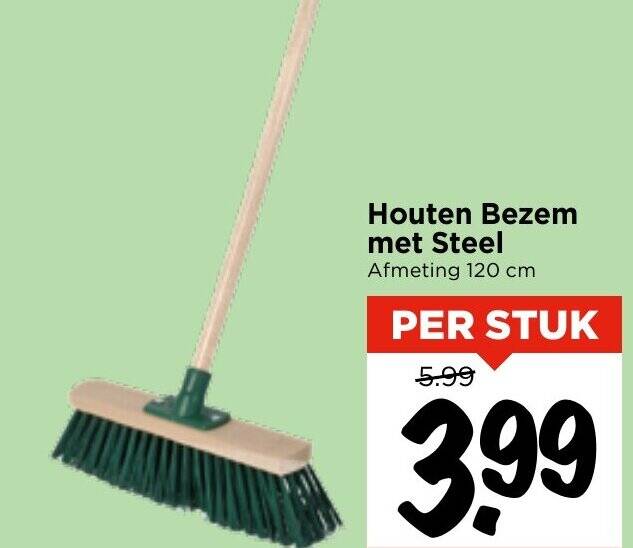 Tuinbezem / bezem mini 75 cm | Fun en Feest