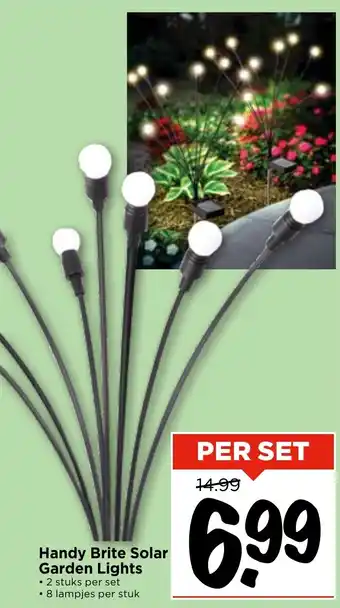 Vomar Voordeelmarkt Handy Brite Solar Garden Lights aanbieding