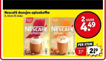 Kruidvat Nescafé doosjes oploskoffie aanbieding