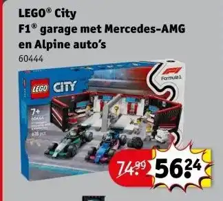 Kruidvat LEGO® City F1Ⓡ garage met Mercedes-AMG en Alpine auto's aanbieding