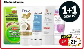 Kruidvat Alle handcrème aanbieding