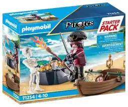 Bol.com PLAYMOBIL Starterpack Piraat met roeiboot - 71254 aanbieding