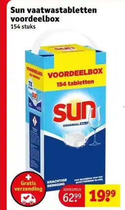 Kruidvat Sun vaatwastabletten voordeelbox aanbieding