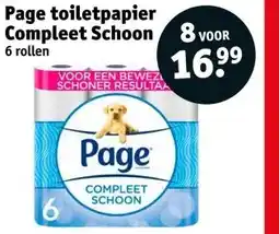 Kruidvat Page toiletpapier Compleet Schoon aanbieding