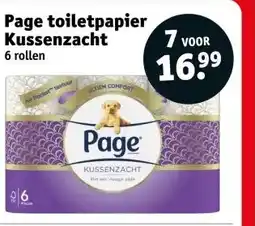 Kruidvat Page toiletpapier Kussenzacht aanbieding