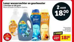 Kruidvat Lenor wasverzachter en geurbooster aanbieding