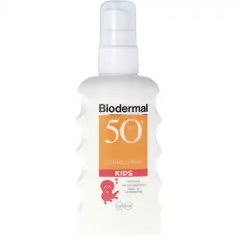 Albert Heijn Biodermal Kids zonnespray spf50+ aanbieding