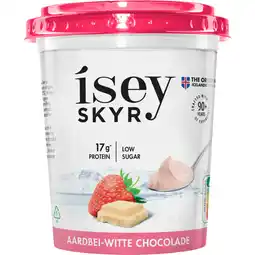 Albert Heijn Isey Skyr aardbei witte chocolade aanbieding