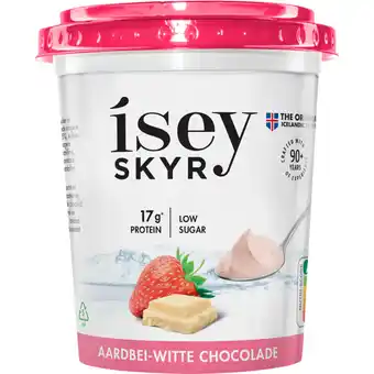 Albert Heijn Isey Skyr aardbei witte chocolade aanbieding