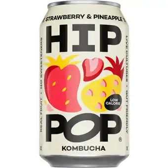 Albert Heijn Hip Pop Kombucha strawberry & pineapple aanbieding