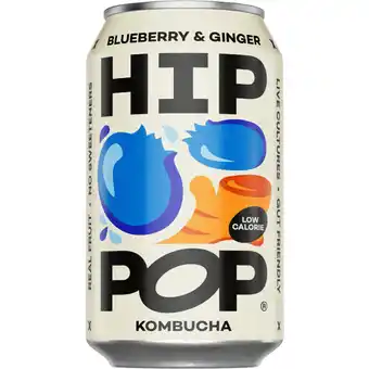 Albert Heijn Hip Pop Kombucha blueberry & ginger aanbieding