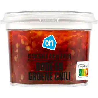 Albert Heijn AH Woksmaakmaker rode en groene chili aanbieding