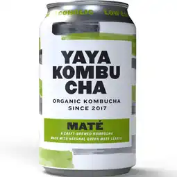 Albert Heijn YAYA Organic kombucha maté aanbieding