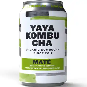 Albert Heijn YAYA Organic kombucha maté aanbieding