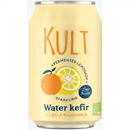 Albert Heijn Kult Water kefir yuzu & mandarin aanbieding