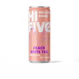 Albert Heijn Hi-Five Wellness drinks peach white tea aanbieding