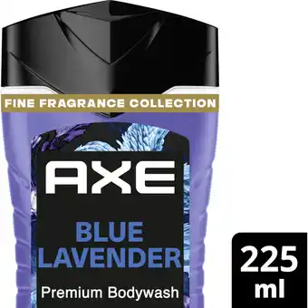 Albert Heijn Axe Blue lavender + fine fragrance showergel aanbieding