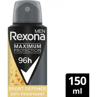 Albert Heijn Rexona Men sport defence anti-transpirant spray aanbieding