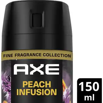 Albert Heijn Axe Peach infusion deodorant bodyspray aanbieding