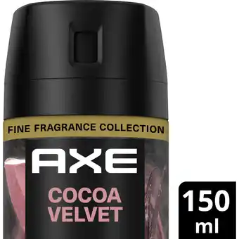 Albert Heijn Axe Cocoa velvet deodorant bodyspray aanbieding