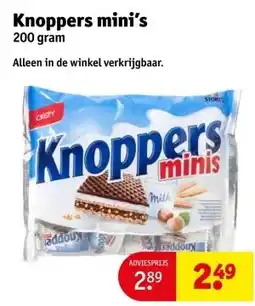 Kruidvat Knoppers mini's aanbieding