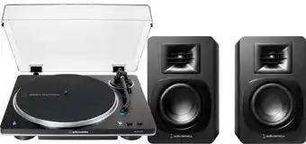 Coolblue Audio Technica AT-LP70xBT Zwart + Audio-Technica ATH-SP3X Zw aanbieding