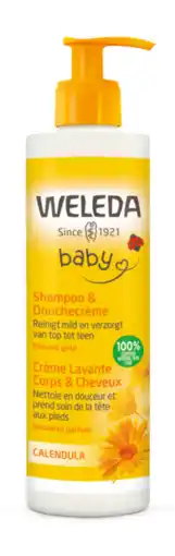 De Online Drogist Weleda Baby Calendula Shampoo & Douchecrème aanbieding