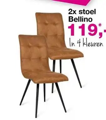 De Bommel Meubelen 2x Stoel Bellino aanbieding