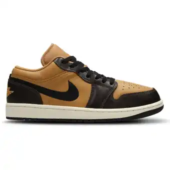 Foot Locker Jordan 1 Low Heren Schoenen - Geel - Maat: 42.5 - Leer - Foot Locker aanbieding