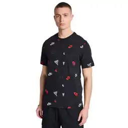 Foot Locker Nike Aop Heren T-shirts - Zwart - Maat: XS - Foot Locker aanbieding