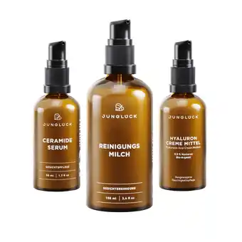 Douglas Junglück Reinigingsmelk Ceramide Serum Hyaluron Crème Medium Set aanbieding