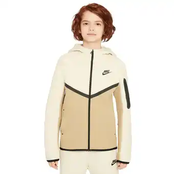 Foot Locker Nike Tech Colorblock Unisex Hoodies - Beige - Maat: 122 - 128 CM - Foot Locker aanbieding