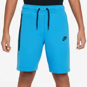 Foot Locker Nike Tech Fleece Unisex Korte Broeken - Blauw - Maat: 122 - 128 CM - Foot Locker aanbieding