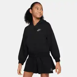 Foot Locker Nike Club Crop Unisex Hoodies - Zwart - Maat: 122 - 128 CM - Foot Locker aanbieding