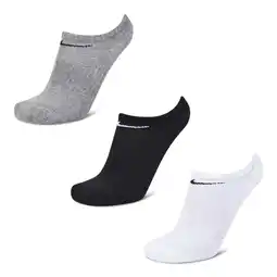 Foot Locker Nike No Show 3 Pack Unisex Sokken - Wit - Maat: 34 - 38 - Foot Locker aanbieding