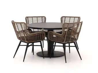 Kees Smit Intenso Asti/La Fonte Ø120cm dining tuinset 5-delig aanbieding