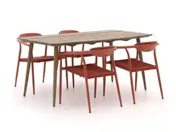 Kees Smit Manifesto Cavone/ROUGH-K 160cm dining tuinset 5-delig stapelbaar aanbieding