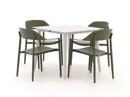 Kees Smit Bellagio Valli/Sora 90cm dining tuinset 5-delig stapelbaar aanbieding