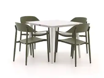 Kees Smit Bellagio Valli/Sora 90cm dining tuinset 5-delig stapelbaar aanbieding