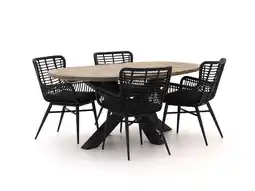 Kees Smit Intenso Asti/Rough-Y Ellips 200cm dining tuinset 5-delig aanbieding