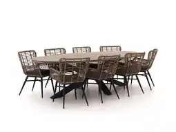 Kees Smit Intenso Asti/Rough-Y Ellips 280cm dining tuinset 9-delig aanbieding